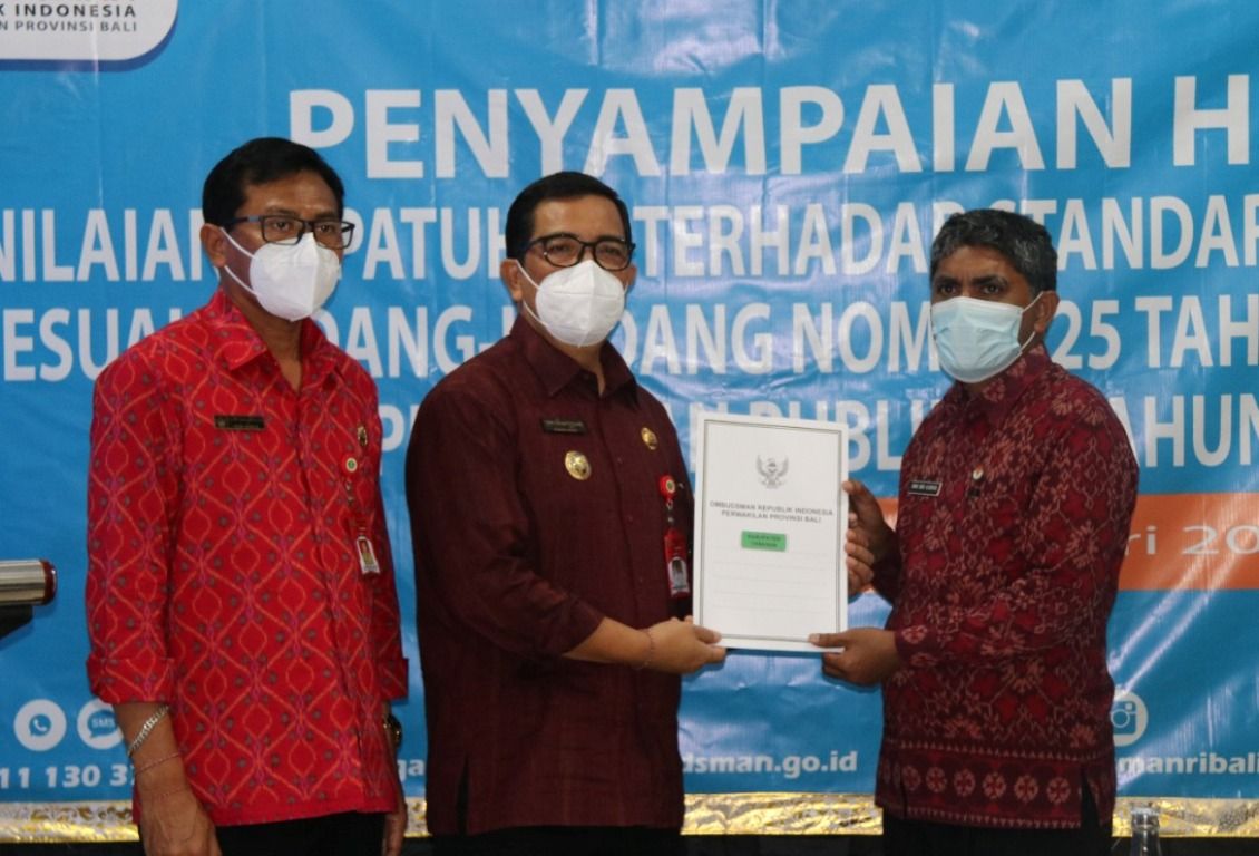 podiumnews.com-Tabanan Sabet Predikat Kepatuhan Tinggi dari Ombudsman